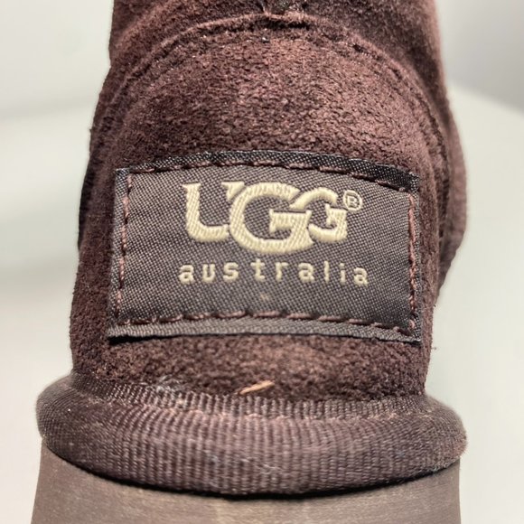 Ugg Youth Boots Classic Short 5281 Dark Brown Sz 12 - Picture 11 of 15